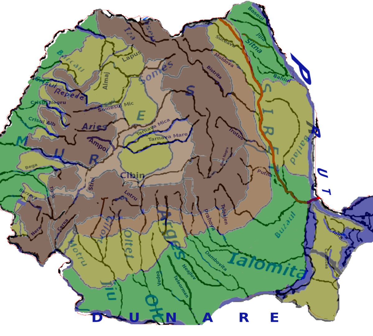 Hidrografia Romaniei joc geografie